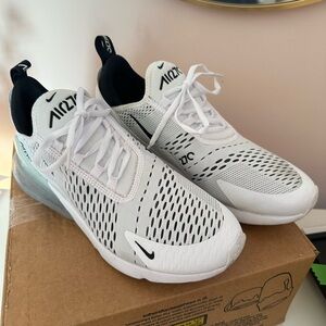 Nike Air Max 270 White and Black Sneakers